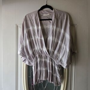 Mustard Seed Tie-Dye Kimono Sleeve Blouse – Size Medium
